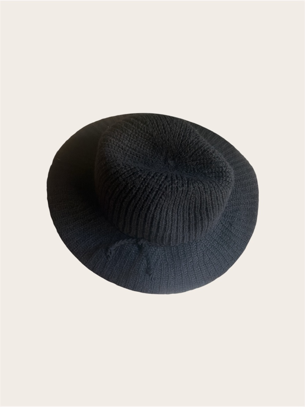 Source Unknown Black Knit Bucket Hat